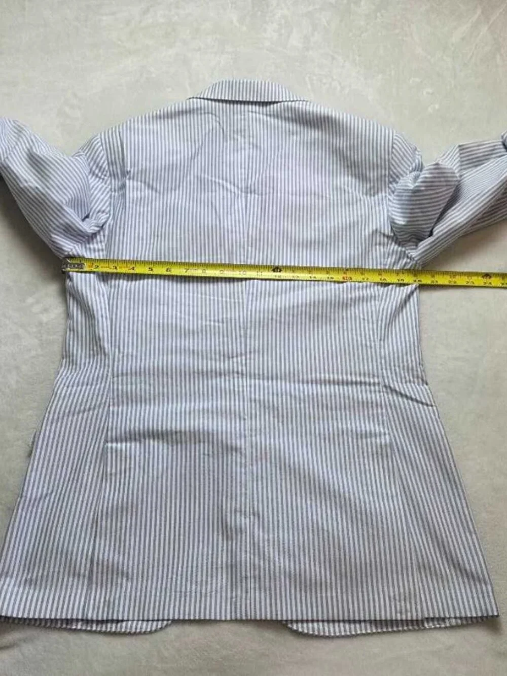 New 38R J.Crew Crosby classic-fit suit jacket in Portuguese cotton oxford stripe